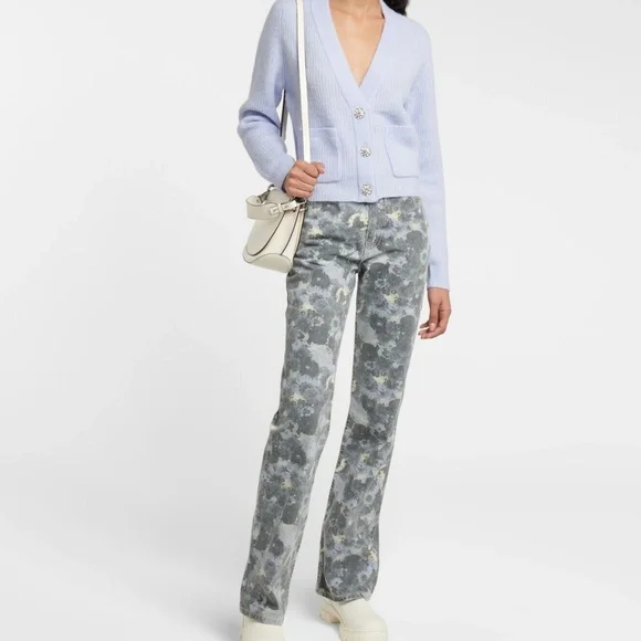 Ganni Banner Saddle Leather Off-White Crossbody Bag | One Size - Picture 3 of 17